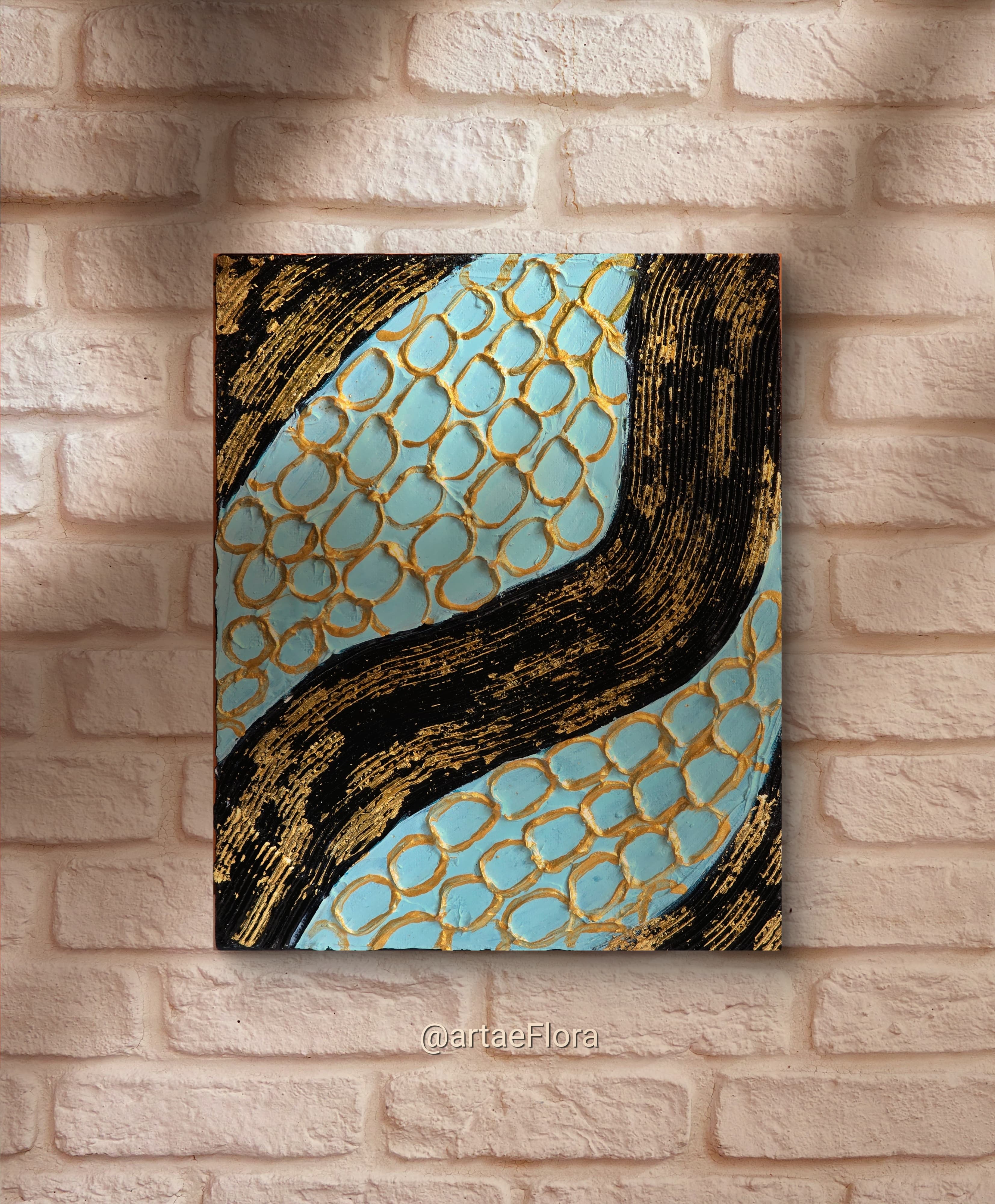 Knife-textured art