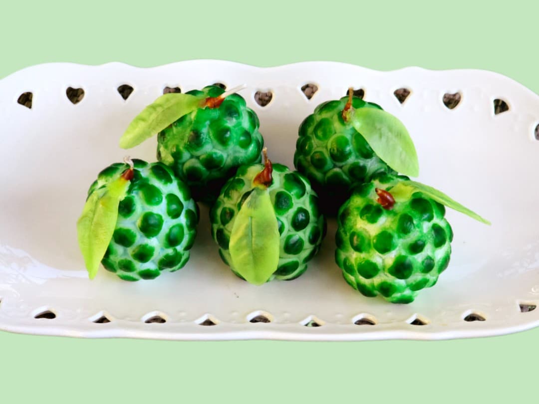 Realistic Custard Apple (Sitafal) Candle